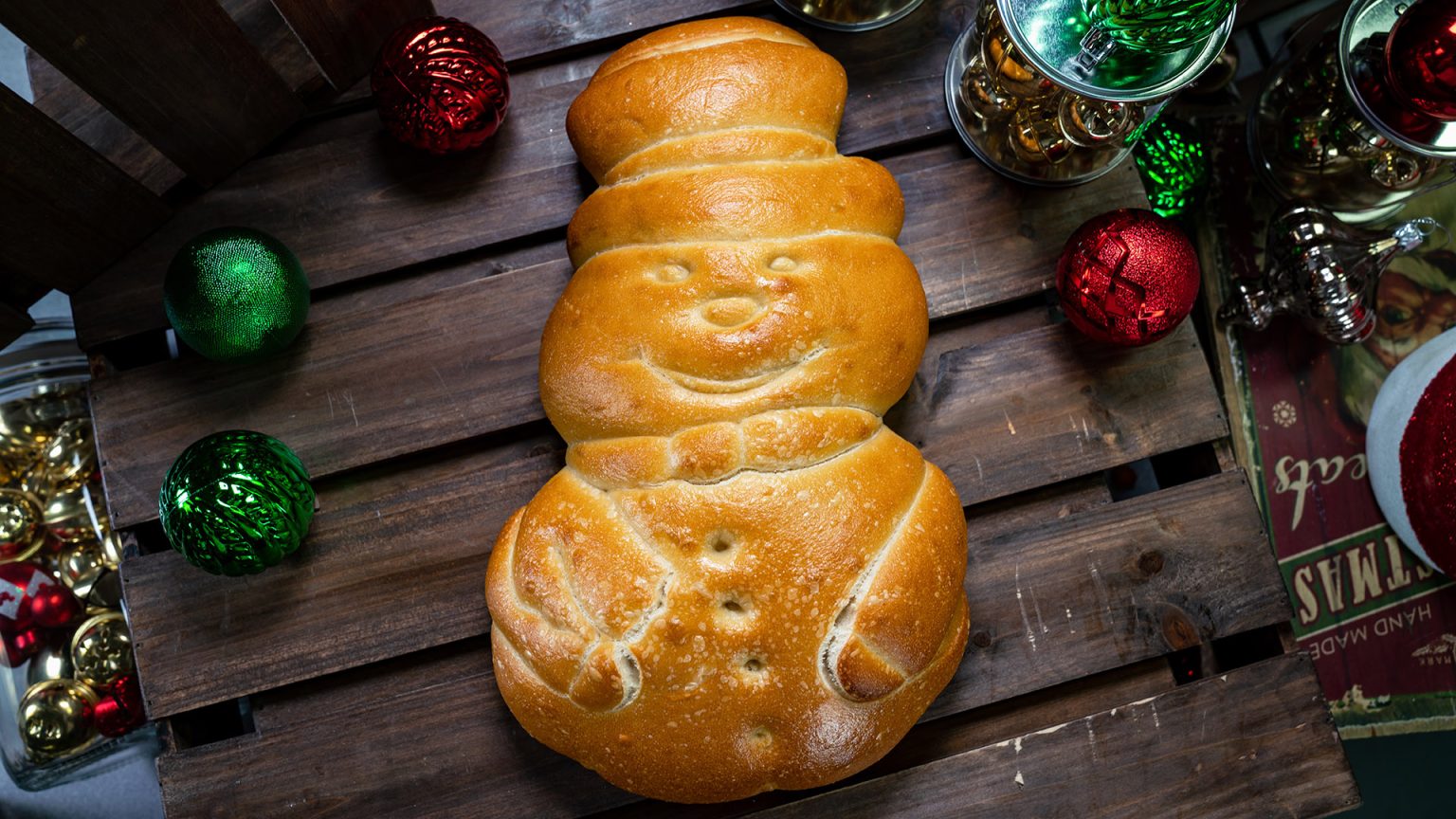 Snowman Sourdough Bread Disneyland Resort Holiday Foodie Guide 2024