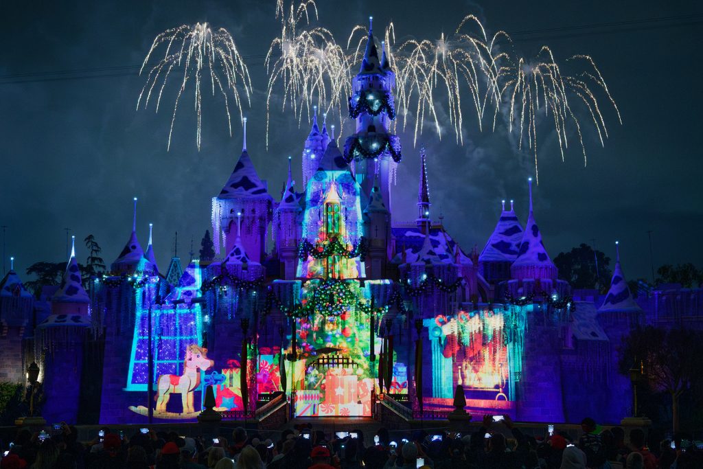 Belive in Holiday Magic Firework Show at Disneyland Resort